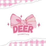 Deer cosmetics pink bow logo